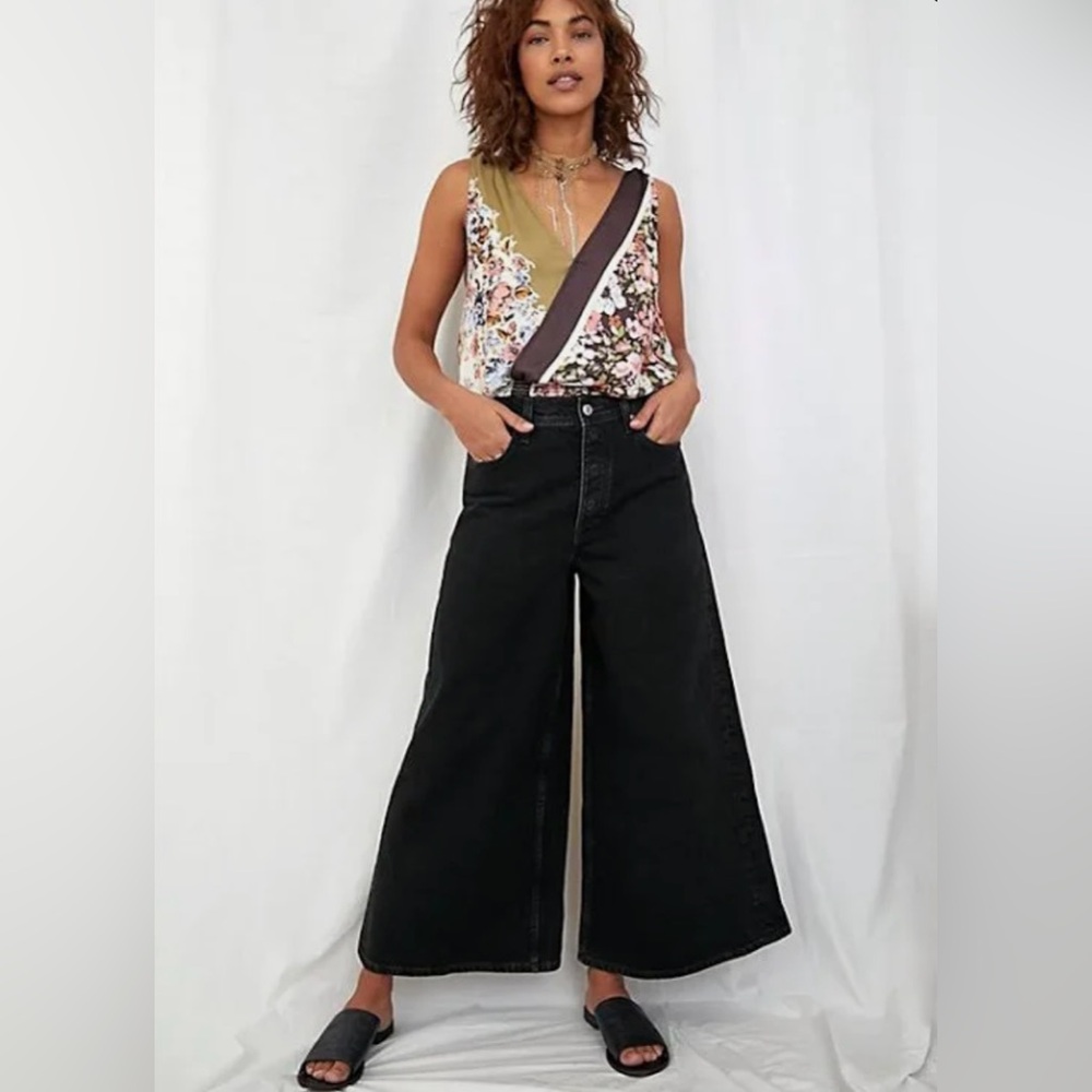 Free People Landry Wide Leg Jeans